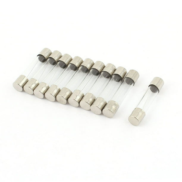 10pcs 30A 250V White Silver Microwave Fuses 6x30mm Low-Blow Ceramic Fuse